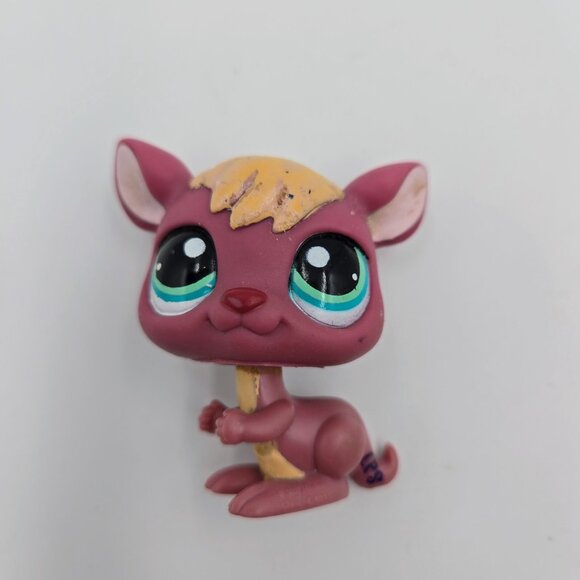 Littlest Pet Shop LPS Lot Monkey #351 Kangaroo #1524 Happy Honeyman Bear #3959 - Picture 6 of 10